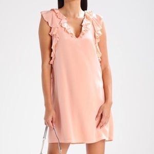 Club Monaco Kiefira Silk Ruffle Dress